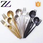 Cutlery Set Manufacturer - Arabic Commercial Matte Black Flatware