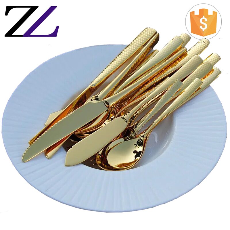 Cutlery Set Supplier - 18/10 Stainless Steel Gold Plated Wholesale
