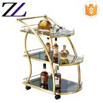 Coffee Tea Trolley Manufacturer - Stainless Steel Hotel Room Service Cart
