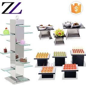 Acrylic Dessert Stand Manufacturer - Decorative Mirror Cake Display Riser
