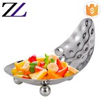 Serving Bowl Factory - Silver Plated Hammered Stainless Steel Fruit