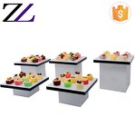 Acrylic Dessert Stand Manufacturer - Decorative Mirror Cake Display Riser