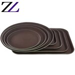 Serving Tray Manufacturer - Non-slip Oval Rectangular Plastic Arab Tray