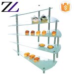 Dessert Display Stand Factory - Rectangular Glass 3 Tier Serving Platter