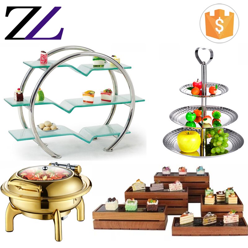 Wooden Buffet Riser Supplier - Pyramid Eiffel Tower Hotel Banquet