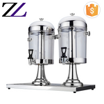 Beverage Dispenser Factory - 2 Tank Gold Plastic Refrigerated Juice