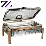 Chafing Dish Factory - Rectangle Copper Orchid Wedding Buffet Set