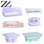 Food Display Stand Factory - Led Acrylic Seafood Ice Display Table