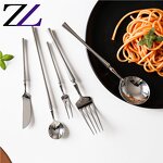 Cutlery Set Supplier - 304 Gold Plated White Handle Bulk Flatware