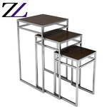 Buffet Table Manufacturer - Granite Mirror Tempered Glass Console