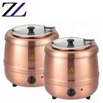 Soup Warmer Pot Supplier - Electric Insulated Rose Gold Hot Pot