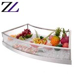 Food Display Stand Factory - Led Acrylic Seafood Ice Display Table