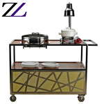 Food Warmer Trolley Manufacturer - LED Chafing Dish Banquet Serving Cart