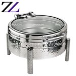 Chafing Dish Set Supplier - Silver Gold 9L Rectangular Fuel Heated