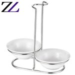 Buffet Serving Utensil Supplier - Single Big Steel Serving Spoon Holder