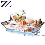 Food Display Case Supplier - Led Light Acrylic Cold Cooling Meat Stand