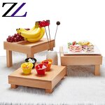 Wooden Buffet Stand Supplier - Beech Wooden Elevation Serving Risers Set
