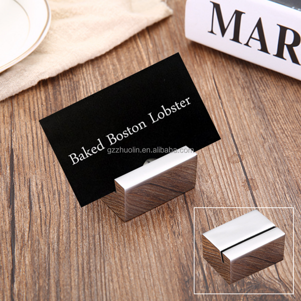 Table Number Stand Manufacturer - U Shape Brass Gold Stainless Steel