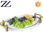 Cafeteria Tray Factory - Mirror Stainless Steel Dessert Display Tray