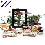 Buffet Display Stand Supplier - Wall Mounted Stainless Steel Mobile Cart
