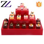 Acrylic Display Stand Factory - Mirror Cube Clear 3 Step Buffet Riser