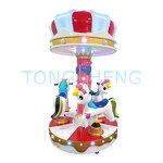 Carousel Ride Manufacturer - 3 Person Kids Rotating Horse Amusement Ride