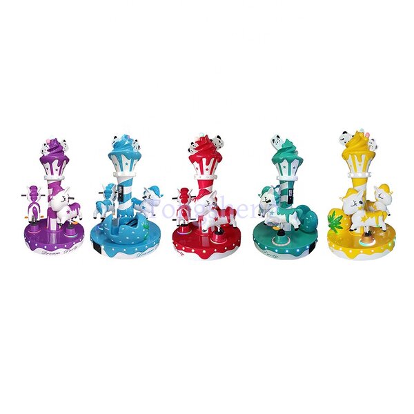 Carousel Ride Manufacturer - Coin Operated Mini Horse Merry Go Round