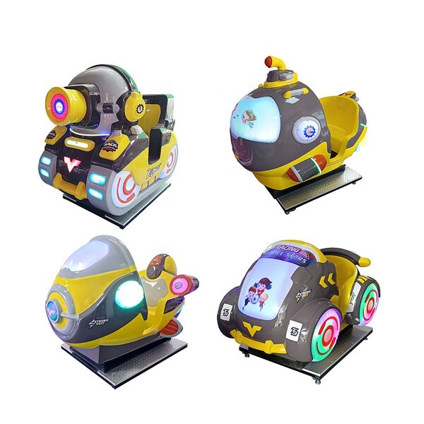 Kiddie Ride Manufacturer - Factory Sale LED Lights Plane Rocking Ride