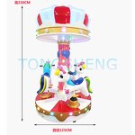 Carousel Ride Manufacturer - 3 Person Kids Rotating Horse Amusement Ride