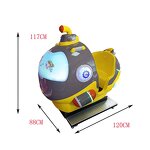 Kiddie Ride Manufacturer - Factory Sale LED Lights Plane Rocking Ride
