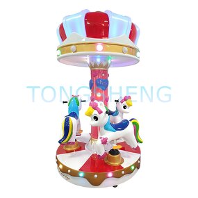 Carousel Ride Manufacturer - Coin Operated 2-3 Player Apple Carousel