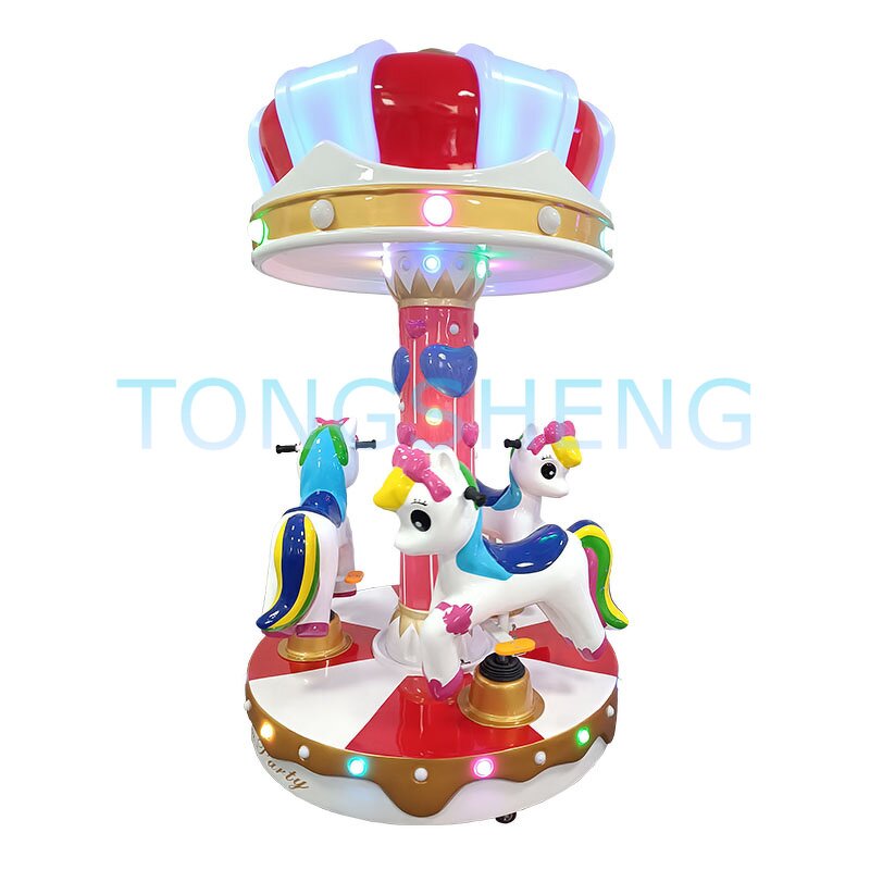 Carousel Ride Manufacturer - Coin Operated 2-3 Player Apple Carousel