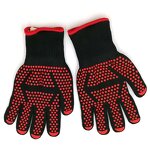 Aramid Oven Mitts Manufacturer - 932F Red Silicone BBQ Grill Gloves