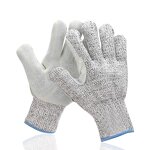 Anti-Cut Gloves Manufacturer - HPPE Lining with Cow Split Leather Palm