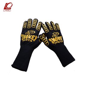 BBQ Gloves Manufacturer - 800 Degree 1472F Silicone Cooking Kitchen