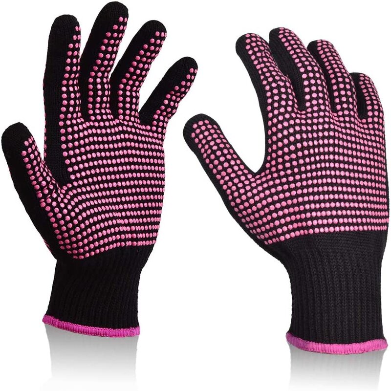 Heat Proof Gloves Manufacturer - PVC 250 Degree Silicone Non-slip Hair