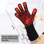 Aramid Fabric Gloves Manufacturer - Extra Long 1472F Silicone Heat Resistant