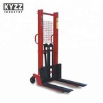 Manual Forklift Manufacturer - Double Fork Hydraulic Pallet Stacker