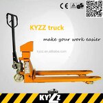 Hand Pallet Truck Manufacturer - KYZZ Alloy Steel 2-5 Ton with Scale