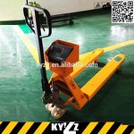 Hand Pallet Truck Manufacturer - KYZZ Alloy Steel 2-5 Ton with Scale