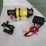 Electric Winch Manufacturer - Mini 12v 12000lbs Offroad 4x4 Synthetic Rope