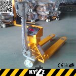 Hand Pallet Truck Manufacturer - KYZZ Alloy Steel 2-5 Ton with Scale