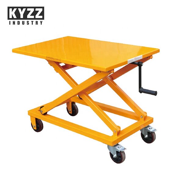 Scissor Lift Table Manufacturer - MP-A Manual Cranking Hydraulic Mobile