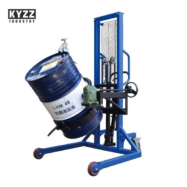 Drum Lifter Manufacturer - 350-400kg Manual Stacker with Safety Clamp