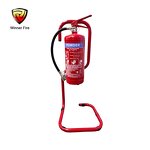 Fire Extinguisher Stand Manufacturer - Red Tubular Single Extinguisher Stand