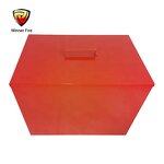 Fire Sand Box Manufacturer - New Design Space Saving Red Coated Box