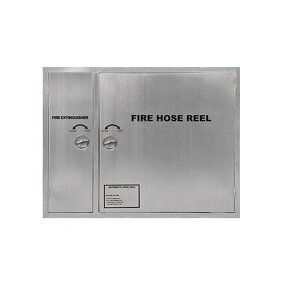 Fire Hose Reel Cabinet Manufacturer - Stainless Steel Double Horizontal