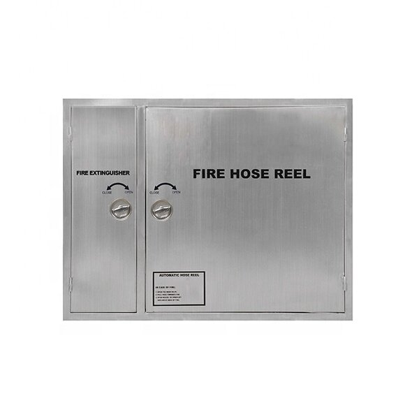 Fire Hose Reel Cabinet Manufacturer - Stainless Steel Double Horizontal