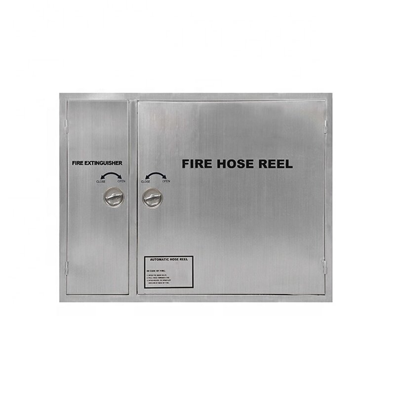 Fire Hose Reel Cabinet Manufacturer - Stainless Steel Double Horizontal