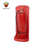 Fire Extinguisher Stand Manufacturer - Floor Mounted Single Red Plastic Stand